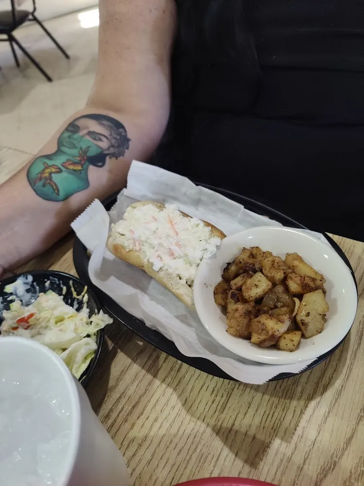 Slaw Dog and Home Fries